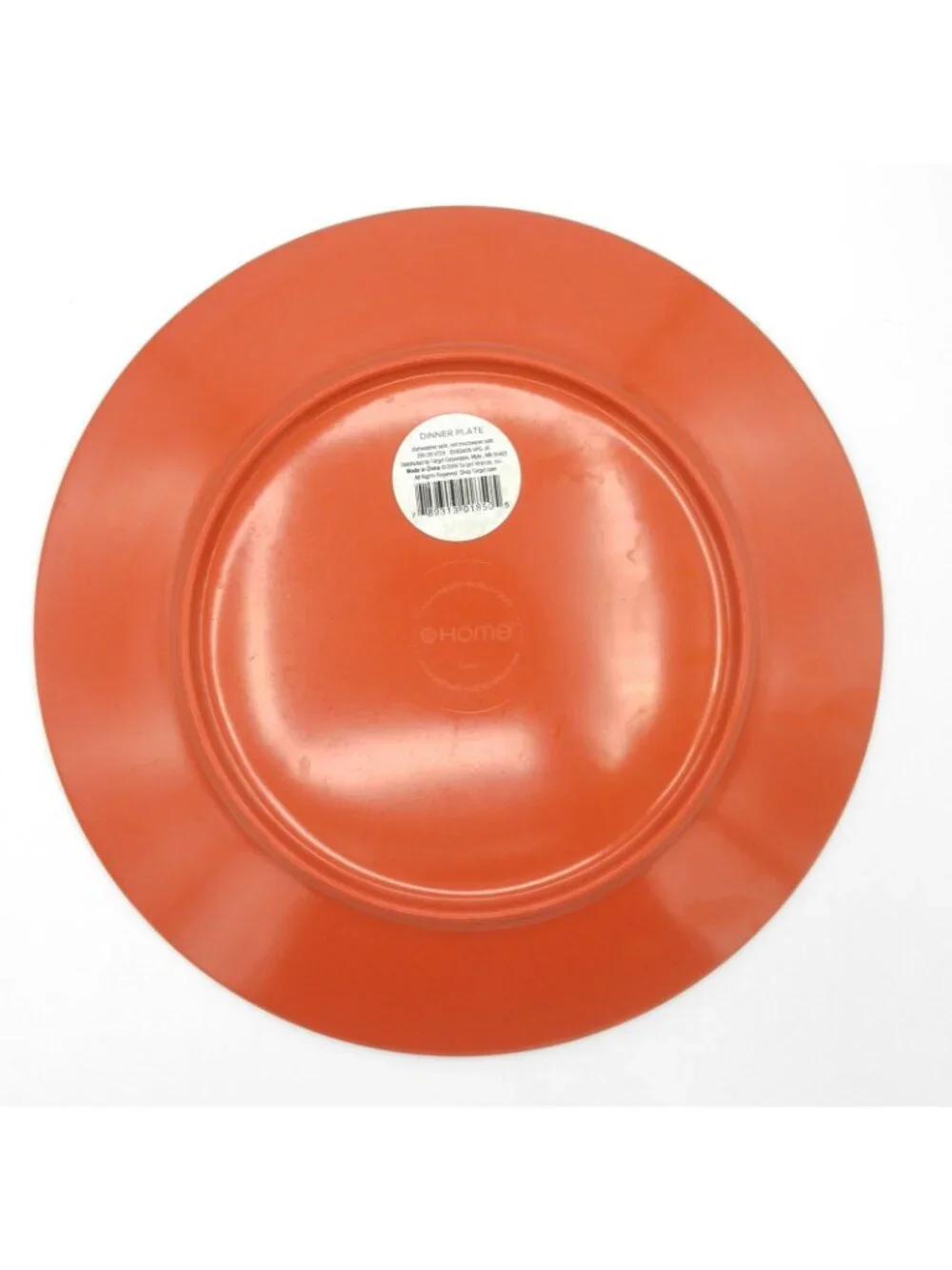 Target Home 2009 Burnt Orange Textured Melamine Dinner Plates Set of 4